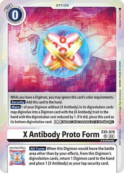 X Antibody Proto Form (Event Pack 7) Animal Colosseum card price