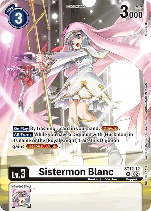 Sistermon Blanc Event Pack 7 digimon card