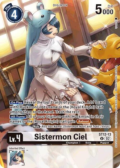Sistermon Ciel Event Pack 7 digimon card