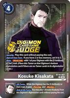KOJI KIKKAWA 公式トレーディングカード Kosuke Kisakata (Judge Pack 6) - Beginning Observer - Digimon Card