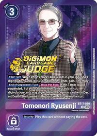 Tomonori Ryusenji (Judge Pack 6) - Secret Crisis - Digimon card