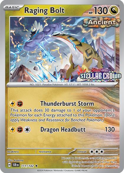Raging Bolt (Cosmo Holo) (Best Buy) 111/142 from Miscellaneous Cards & Products