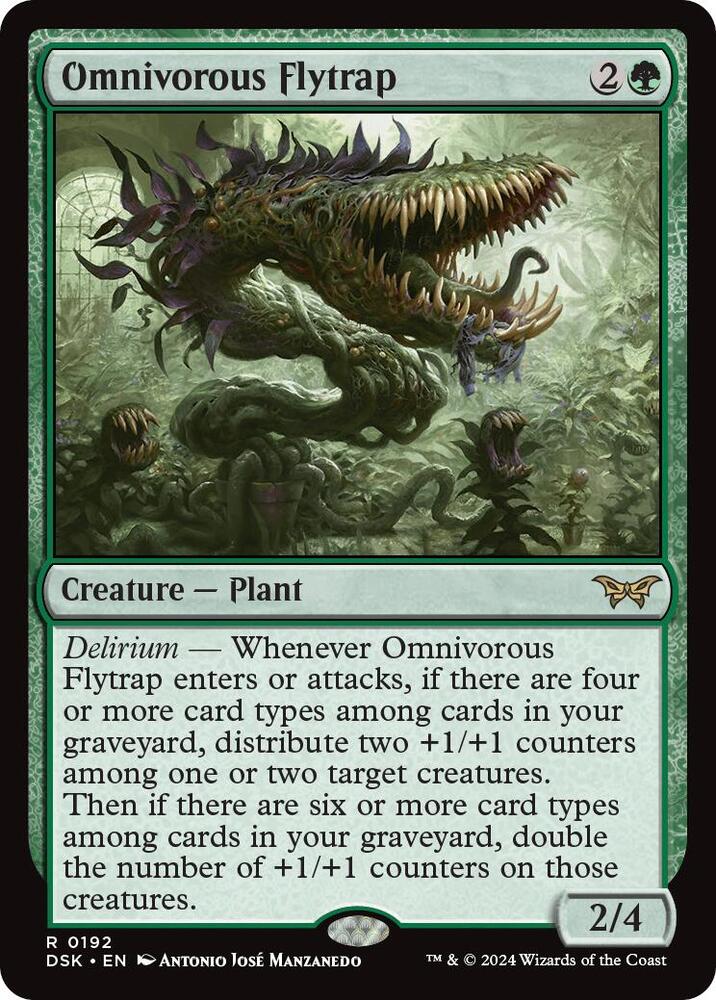 Omnivorous Flytrap - Duskmourn: House of Horror - Magic: The