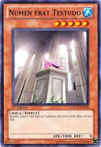 1st Edit... - The Shining Darkness Yu-Gi-Oh! TSHD-EN032 Testudo erat Numen