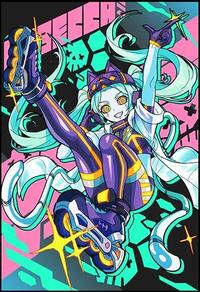 ManaMoon Card Sleeves Small Cyberse Punks Becca Sleeves (70-Pack)