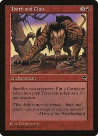 Tooth and Claw - Tempest - Magic: The Gathering card