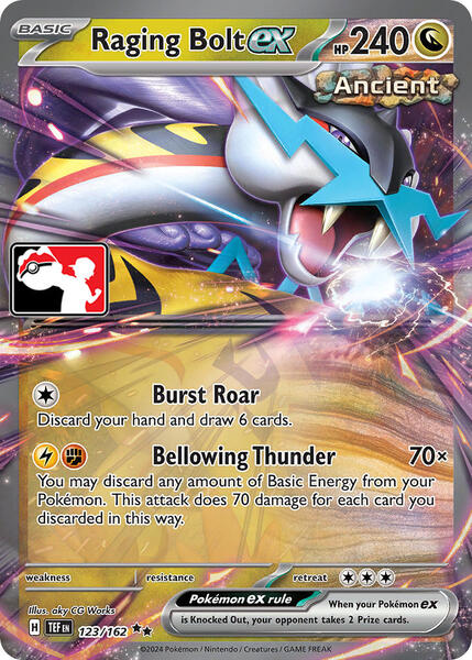 Raging Bolt ex - 123/162 (Wrong Image)