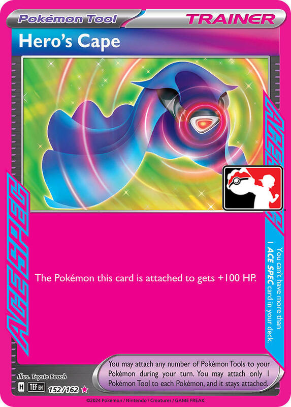 Hero's Cape 152/162 from Prize Pack Series Cards