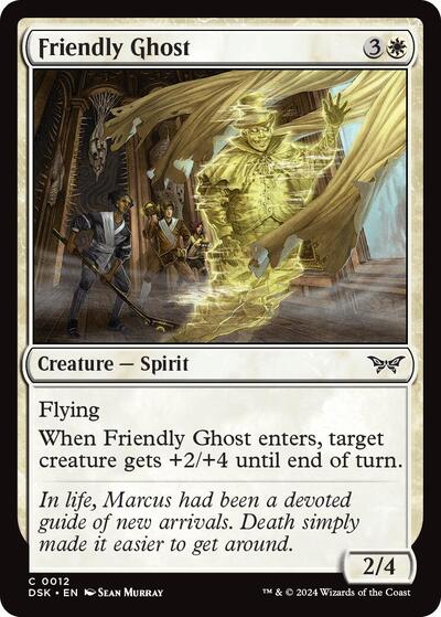Friendly Ghost from DSK #12, Magic: The Gathering card