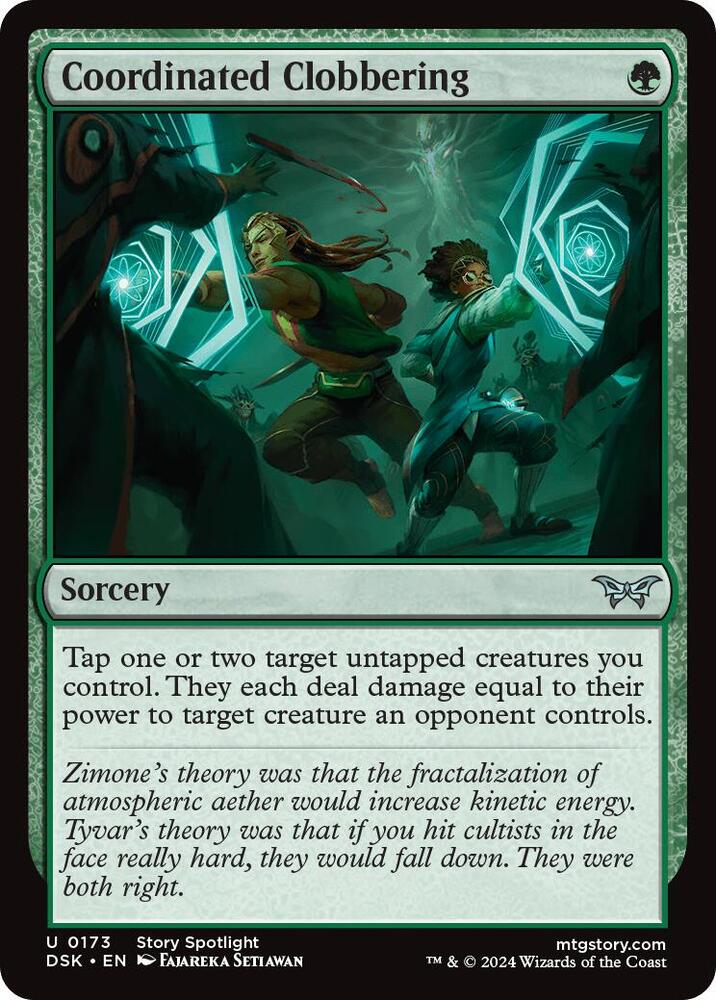Coordinated Clobbering - Duskmourn: House of Horror - Magic: The