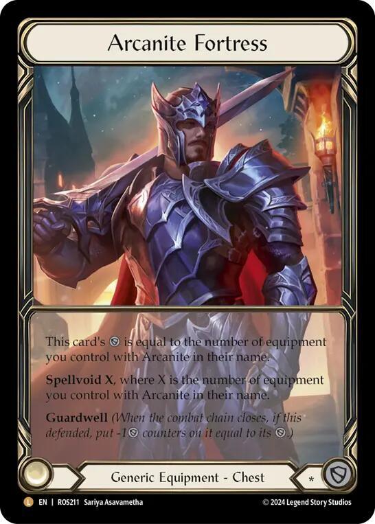 Arcanite Fortress (Extended Art) - Rosetta - Flesh and Blood TCG