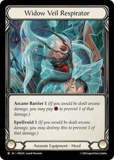 Widow Veil Respirator Rosetta card price