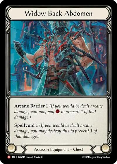 Widow Back Abdomen Rosetta card price