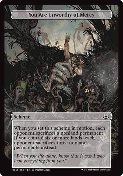 You Are Unworthy of Mercy Full Art