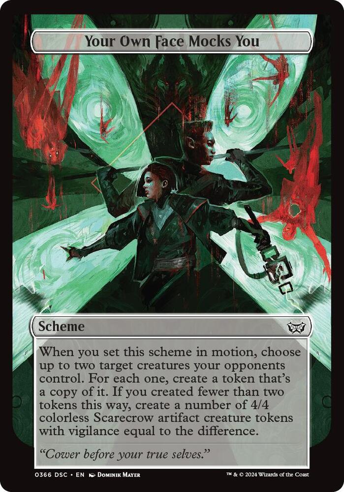 Your Own Face Mocks You (Full Art) - Archenemy: Duskmourn - Magic: The Gathering - TCGplayer.com Your Own Face Mocks You (Full Art) - Archenemy: Duskmourn - Magic: The Gathering - TCGplayer.com