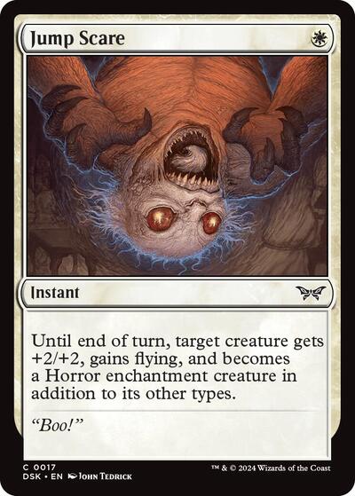 Jump Scare from DSK #17, Magic: The Gathering card