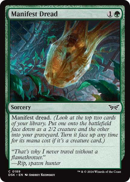 Manifest Dread - Duskmourn: House of Horror - Magic: The Gathering