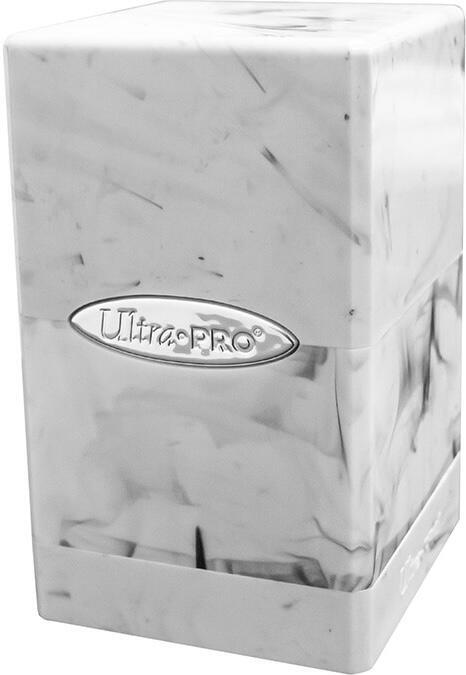 Marble Satin Tower Deck Box Light Blue White main image 1