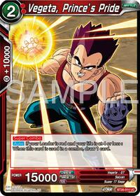 Vegeta, Prince's Pride card art