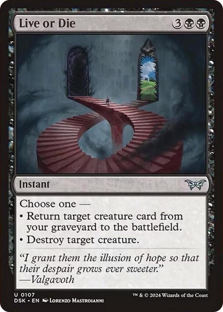 Live or Die 107 card
