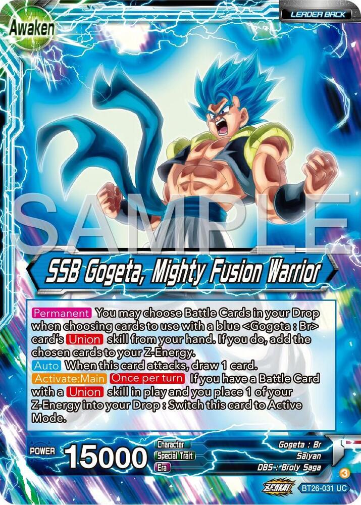 Gogeta // SSB Gogeta, Mighty Fusion Warrior - Ultimate