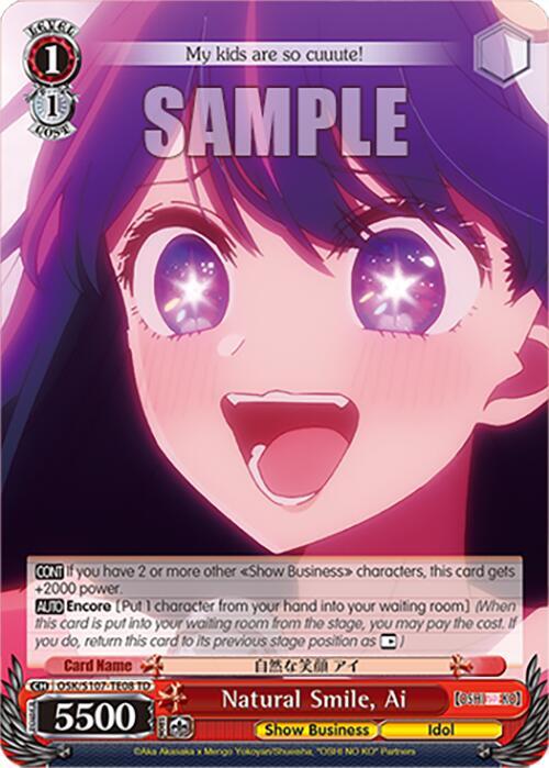 Natural Smile, Ai - [OSHI NO KO] - Weiss Schwarz - TCGplayer.com