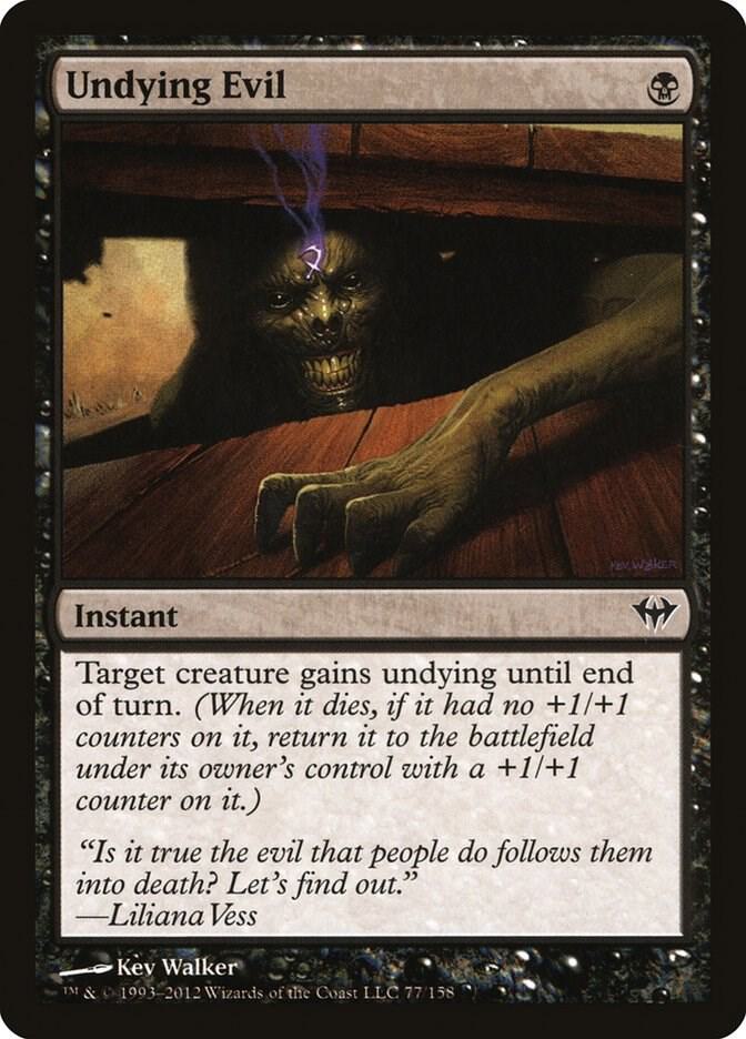 Undying Evil Dark Ascension Magic The Gathering