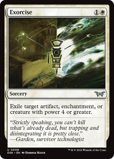 Exorcise from DSK #8, Magic: The Gathering card