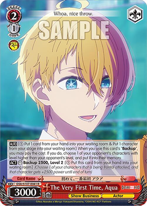 The Very First Time, Aqua - [OSHI NO KO] - Weiss Schwarz