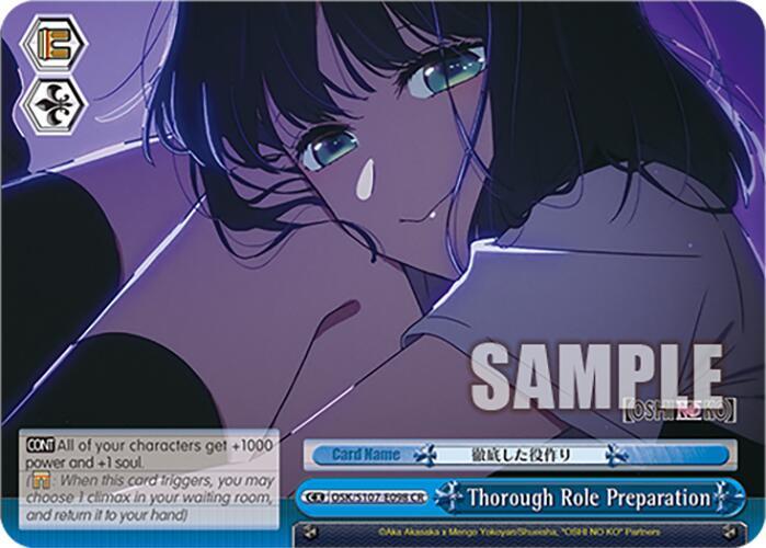 Thorough Role Preparation