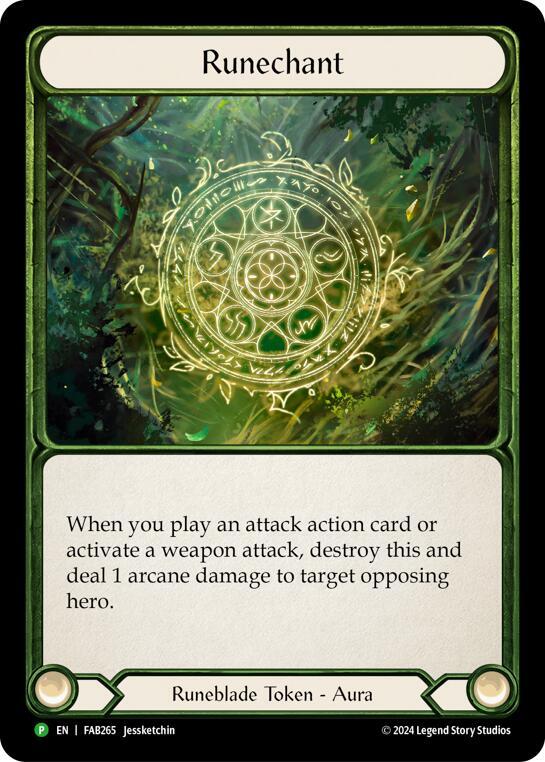 Runechant (Earth) Cold Foil　FaB Runechant (Earth) - FAB265 - Flesh and Blood: Promo Cards - Flesh