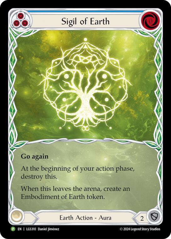 Sigil of Earth (Extended Art) - LGS310 - Flesh and Blood: Promo