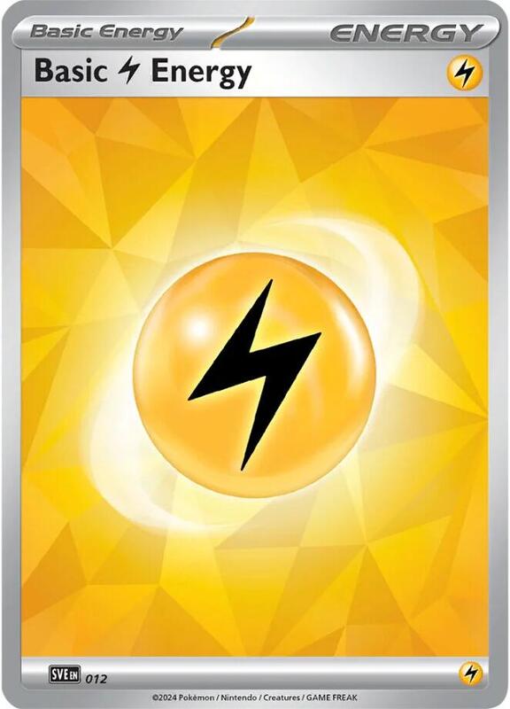 Basic Lightning Energy - 012 012 from SVE: Scarlet & Violet Energies
