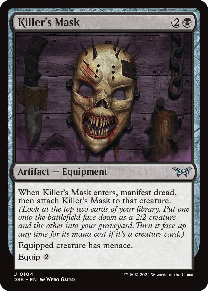 Killer's Mask 104 card