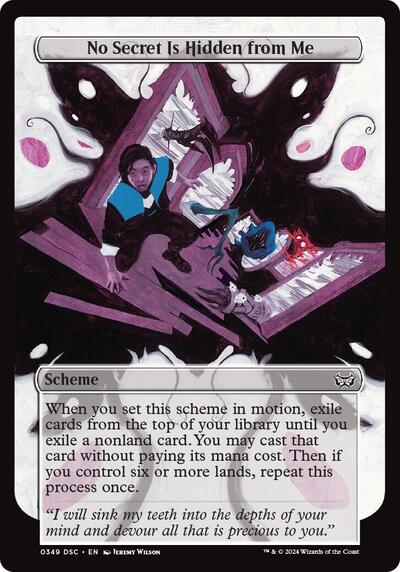 No Secret Is Hidden from Me Full Art