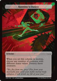 Running Is Useless (Full Art) - Archenemy: Duskmourn - Magic: The Gathering card