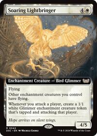 Soaring Lightbringer (Extended Art) - Commander: Duskmourn: House of Horror - Magic: The Gathering card