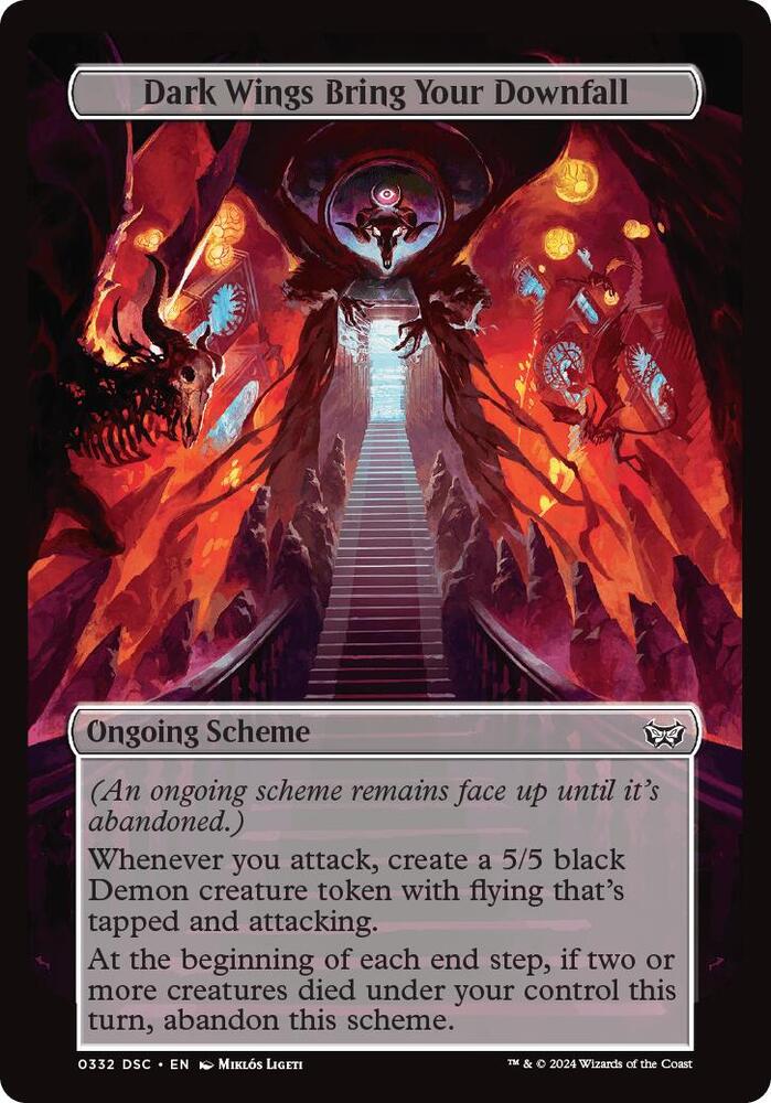 Dark Wings Bring Your Downfall (Full Art) - Archenemy: Duskmourn