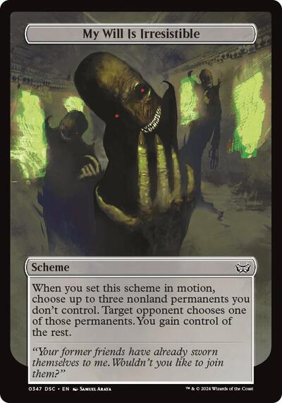 My Will Is Irresistible Full Art