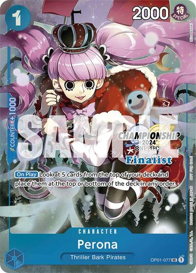 Perona (Championship 2024 Finalist Card Set) One Piece Promotion Cards UC One Piece card — value and price