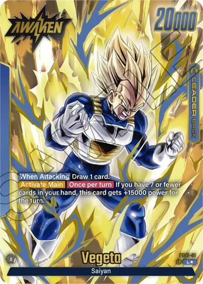 Vegeta - FS02-01 (Gold) card
