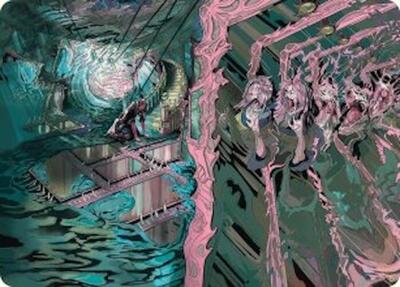 Mirror Room Fractured Realm Art Card Gold Stamped Signature