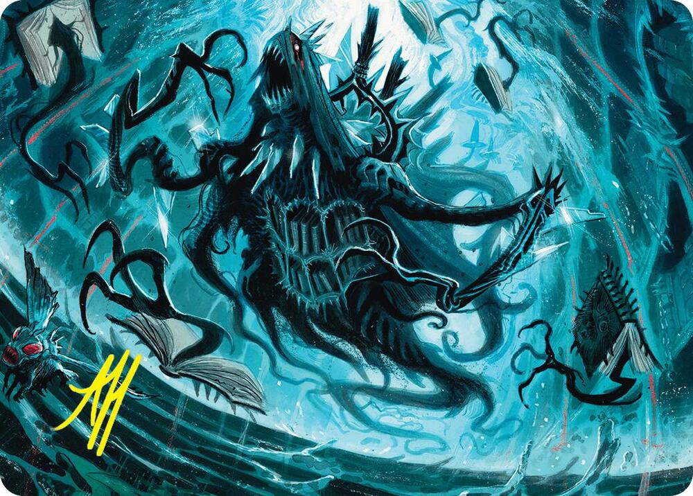 Overlord of the Floodpits Art Card (Gold-Stamped Signature) - Art