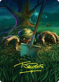 Exhume Art Card (Gold-Stamped Signature)