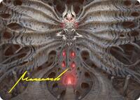 Valgavoth, Terror Eater Art Card (Gold-Stamped Signature) - Art