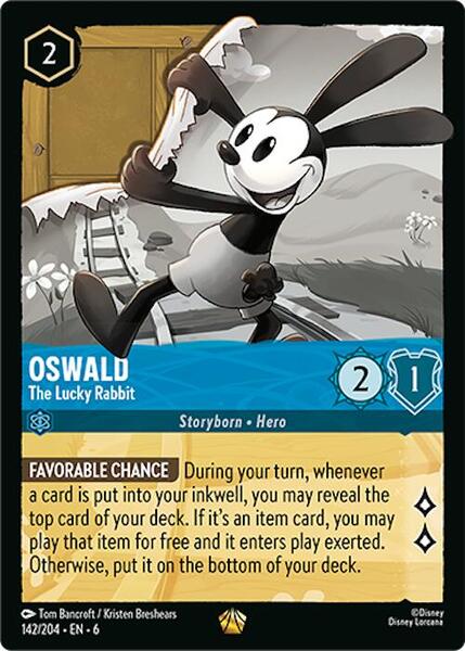 Oswald - The Lucky Rabbit - Azurite Sea - Disney Lorcana