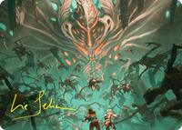 Valgavoth's Onslaught Art Card (Gold-Stamped Signature)