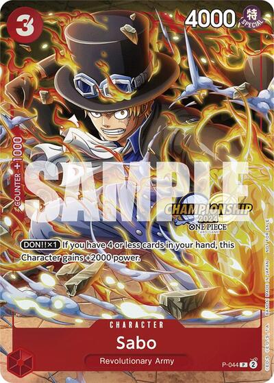 Sabo (CS 2024 Event Pack) One Piece Promotion Cards PR One Piece card — value and price