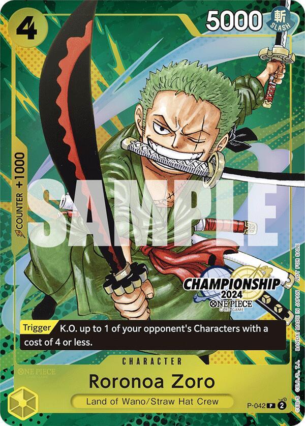 Roronoa Zoro CS 2024 Event Pack Finalist onepiece card