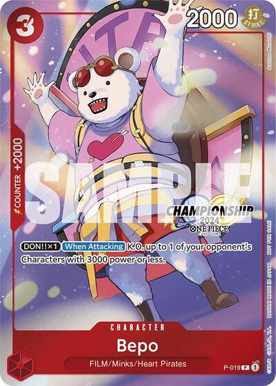 Bepo (CS 2024 Celebration Pack) One Piece Promotion Cards card price